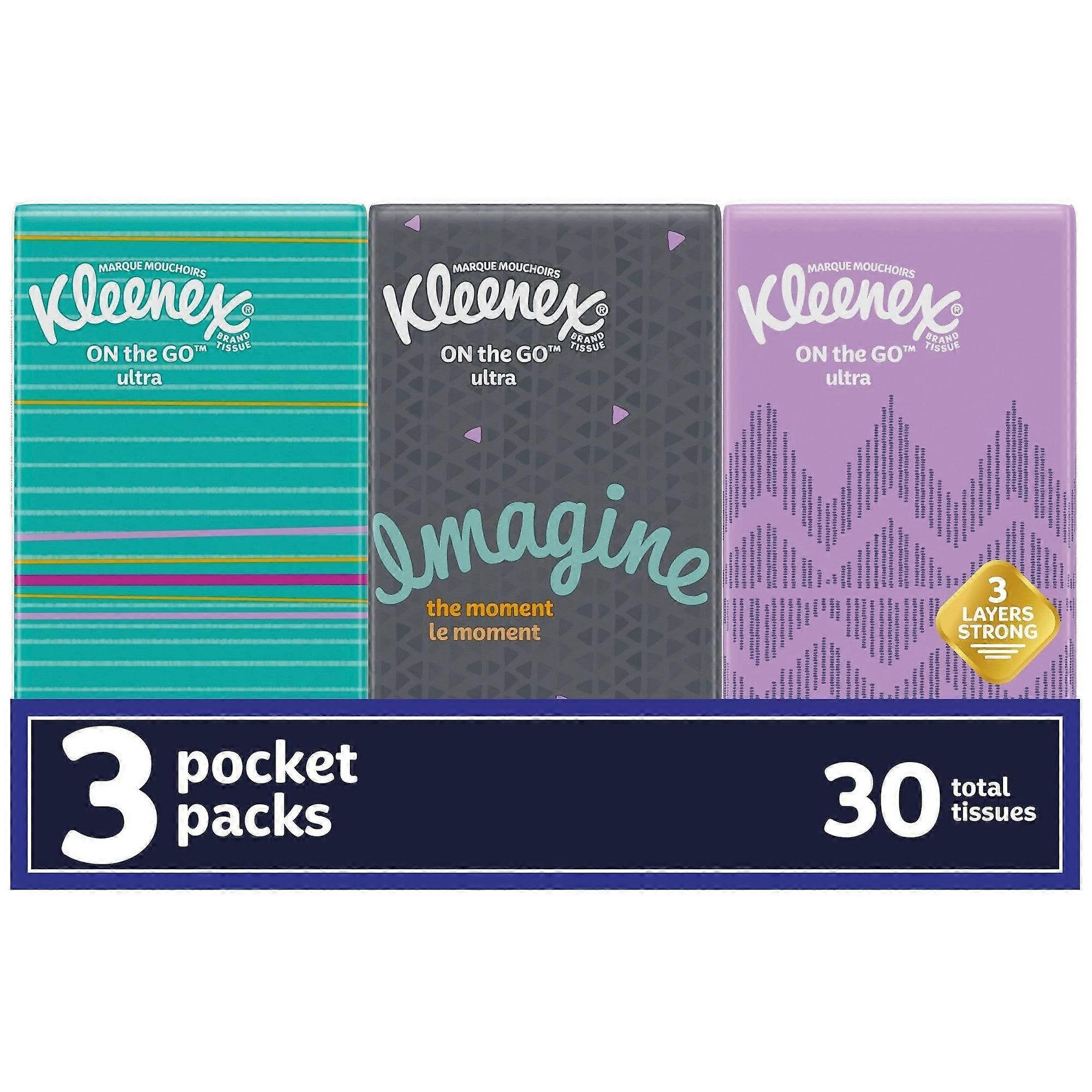 Mouchoirs en papier Kleenex On-the-go, paquet de 30