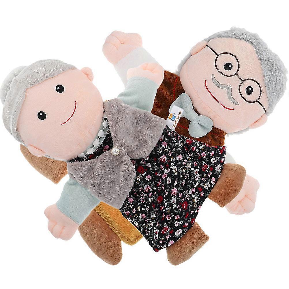 Lifelike Figure Puppet Educational Hand Puppet for Kids 2Pcs