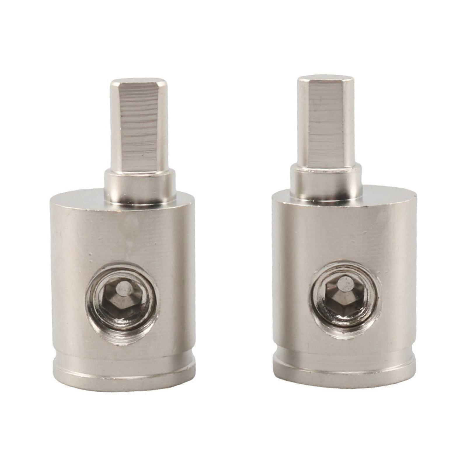 Pack of 2 Automotive High Conductivity 0GA to 4GA Copper Terminals Adapters for Vehicle Amplifier and Stereo Connections Multicolor