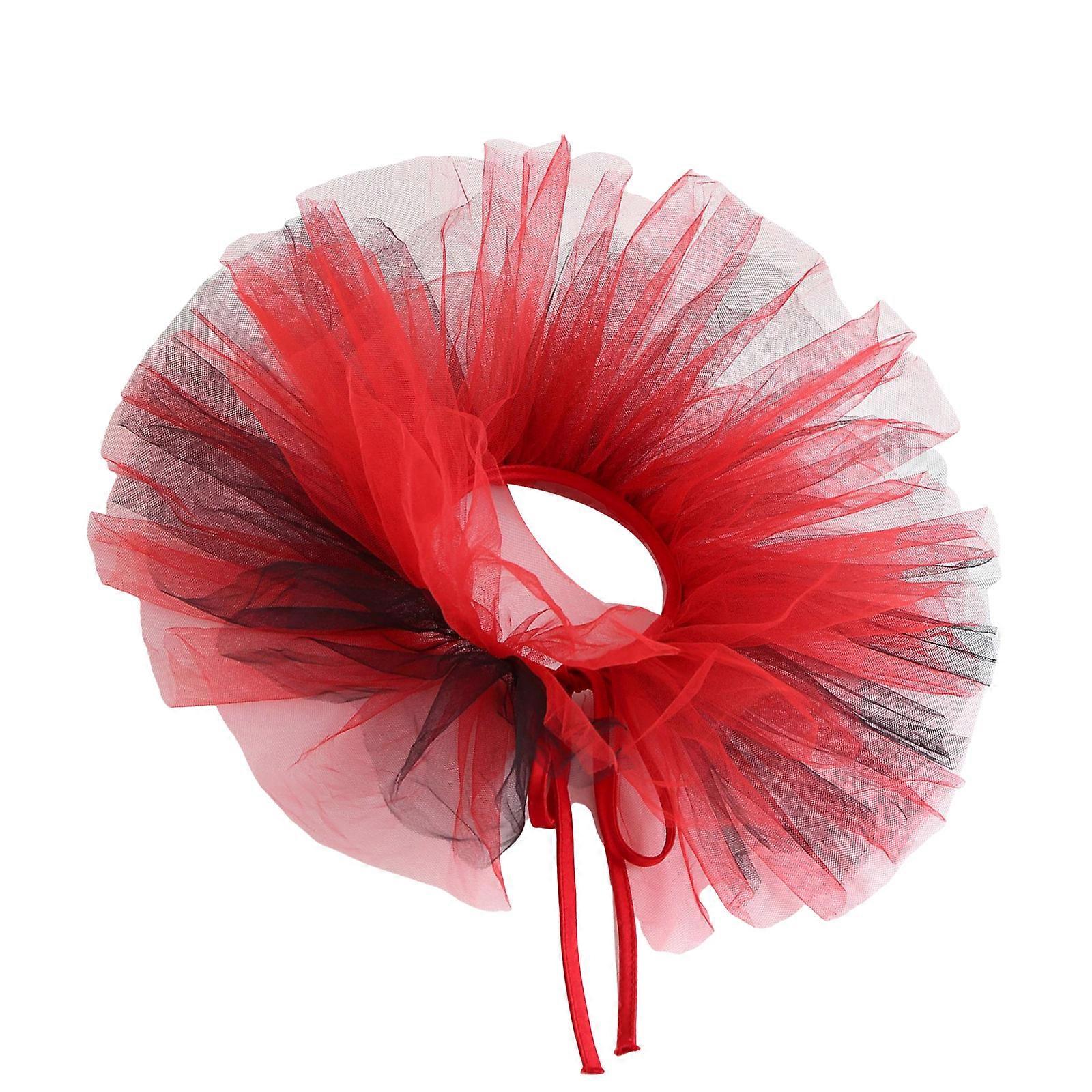 Brave Net Scarf For Men And Women Elegant Modifiable Neck Toastier Head Wrap Addition Thin Comfortable Unisex Plan  Red