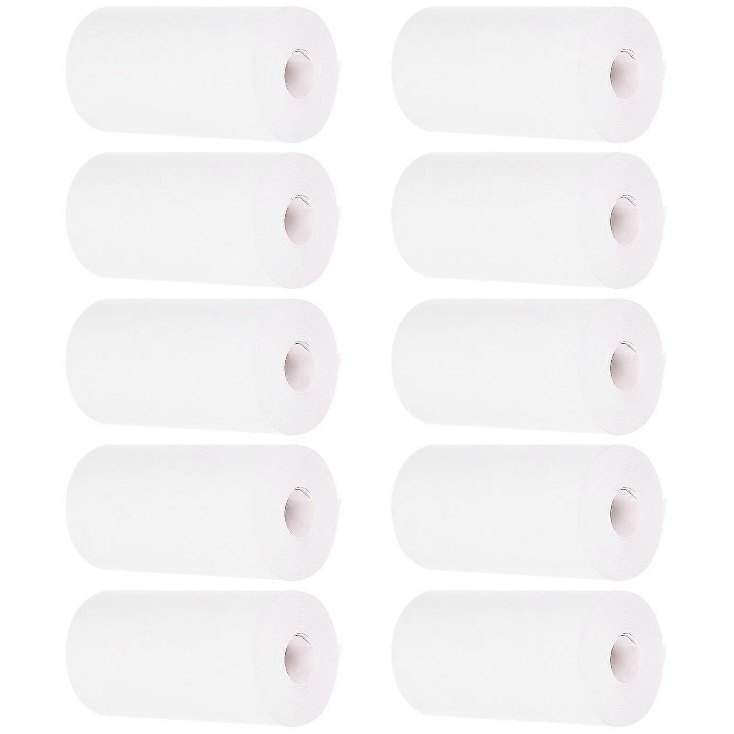 Thermal POS Paper Roll Compatible With Printers Office Use School Use 10 Rolls Of White Paper