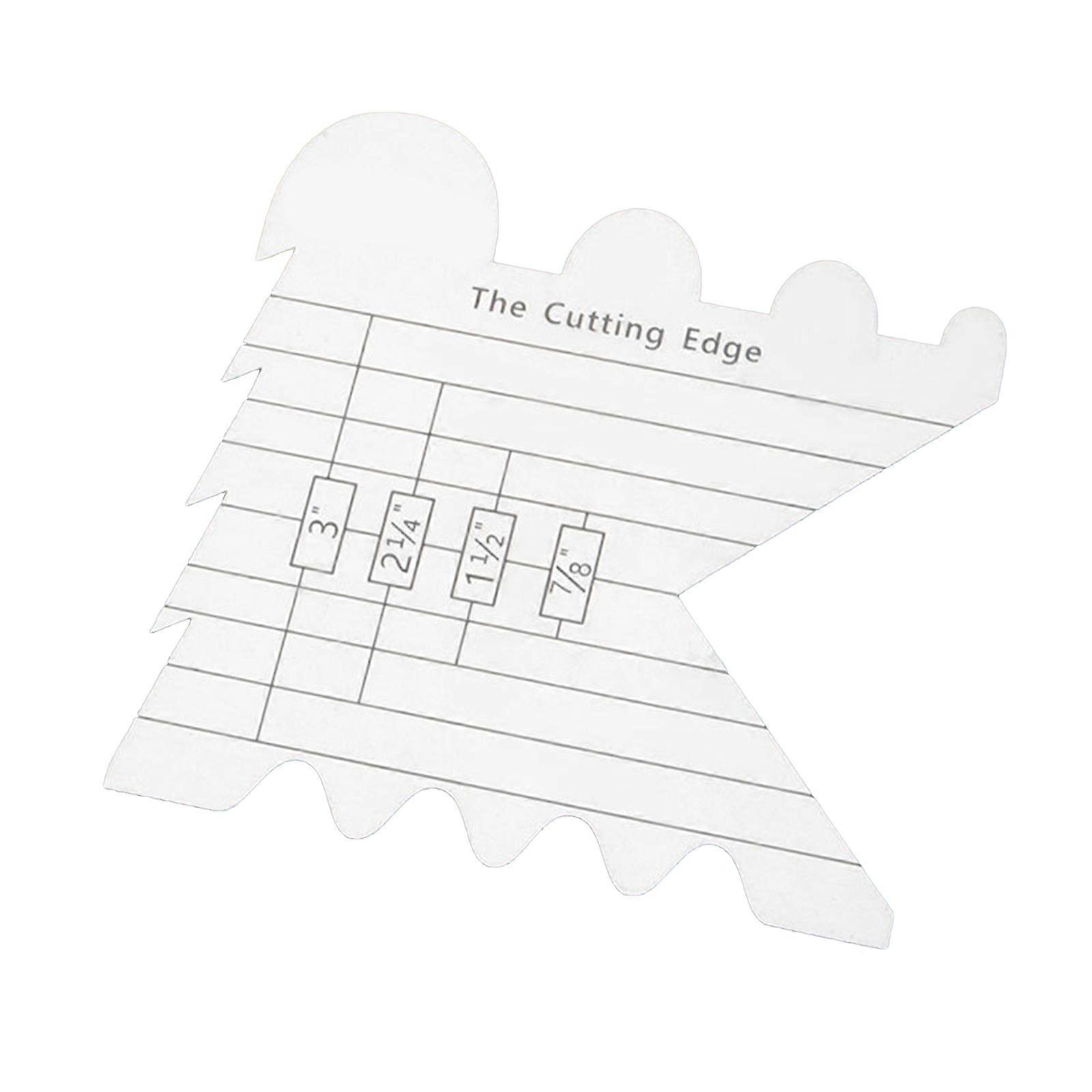 Cutting Edge Ruler Quilting Templates Ruler Cutting Ruler Quilting Ruler for Craft Hobbyists Multicolor