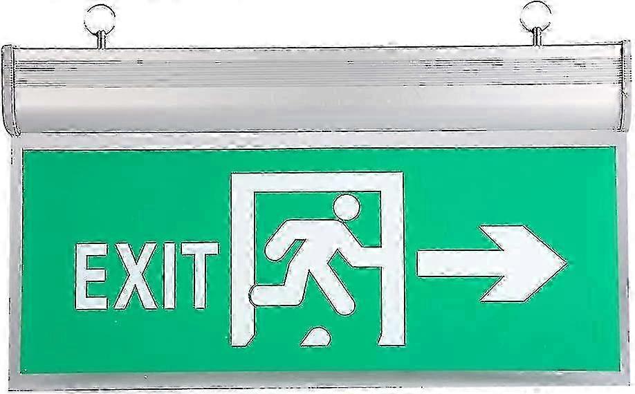 110-220V LED Emergency Exit Sign,High Quality High Brightness Display Panels,Acrylic Green Signal Lamp,Security Alarm