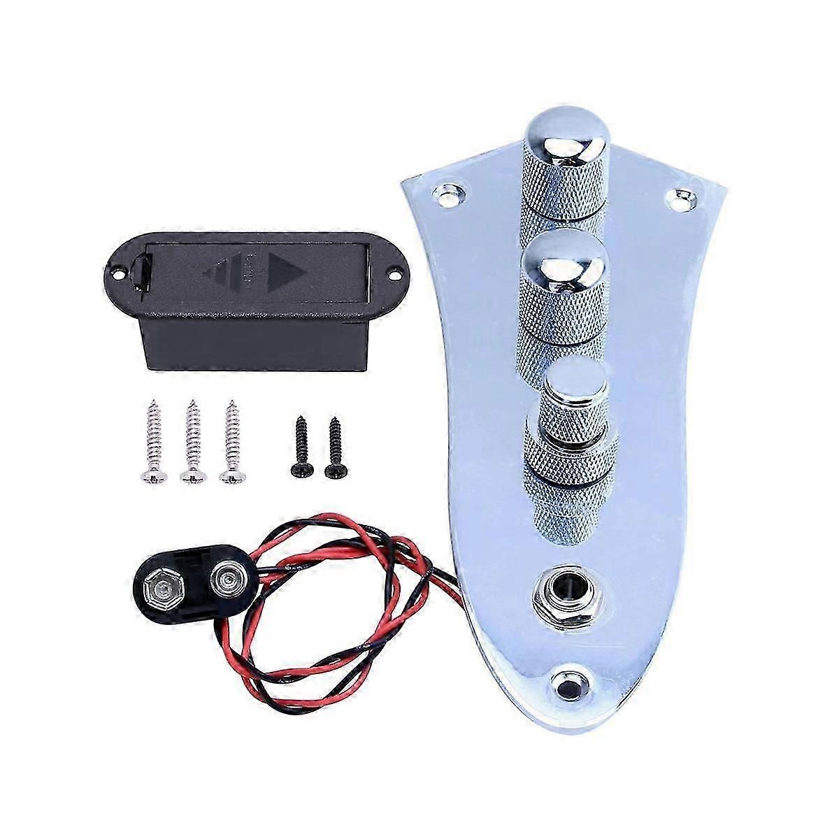 Loaded Control Plate for 3 String Jazz Bass JB-09CR Model