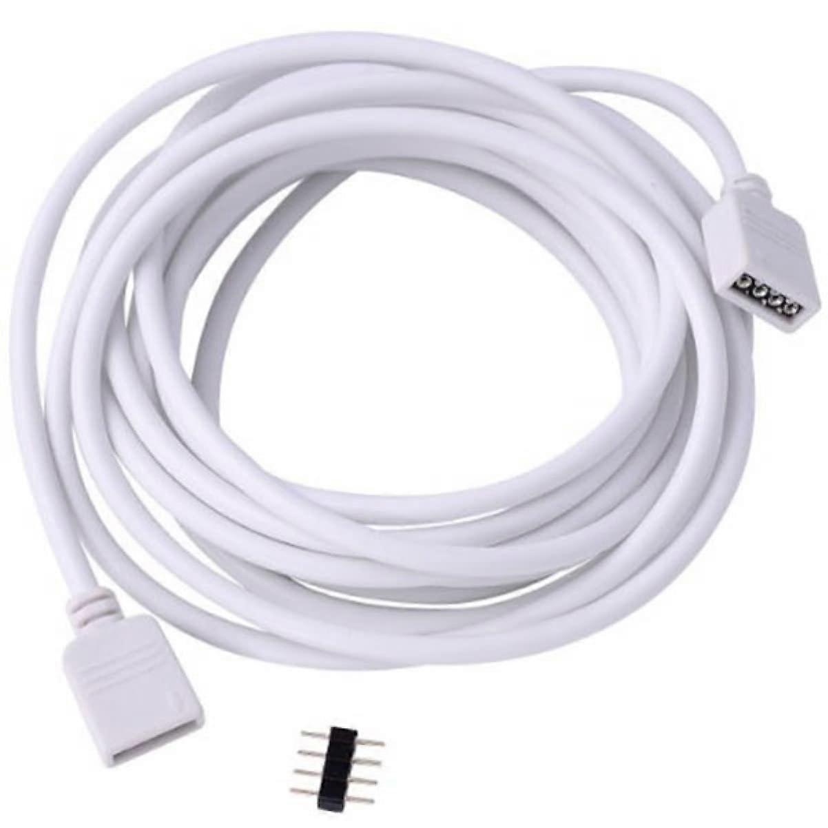 10m Pin Led Strip Extension Cord, White Led Light Extension Cable Connector For Led Strip