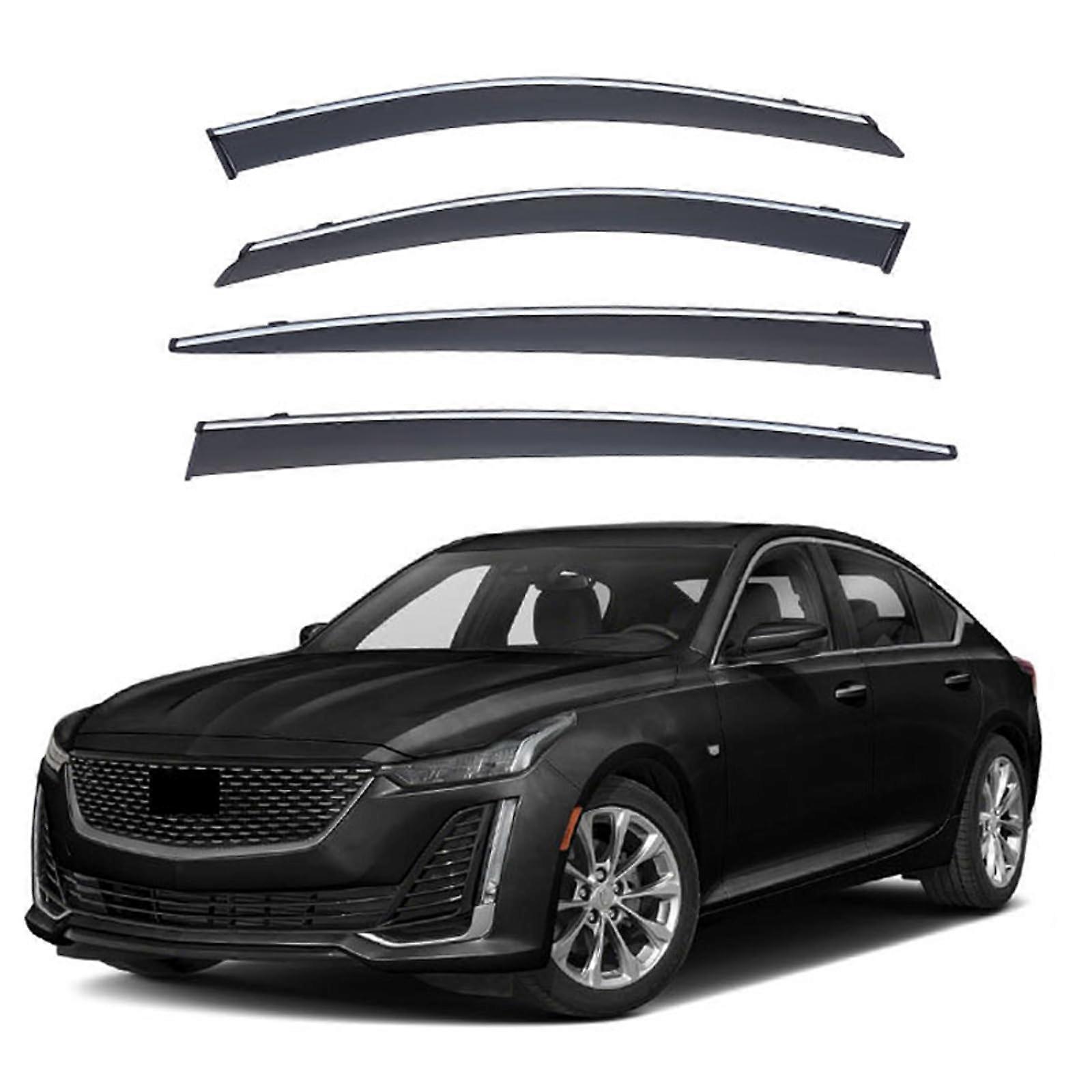 Rain Guards Window Visors TapeOn Side Vent Deflectors for CT5 20192025