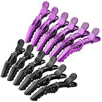 12 Pieces Hair Clip Hairdresser Compartment Clips Hairdresser Hair Clips