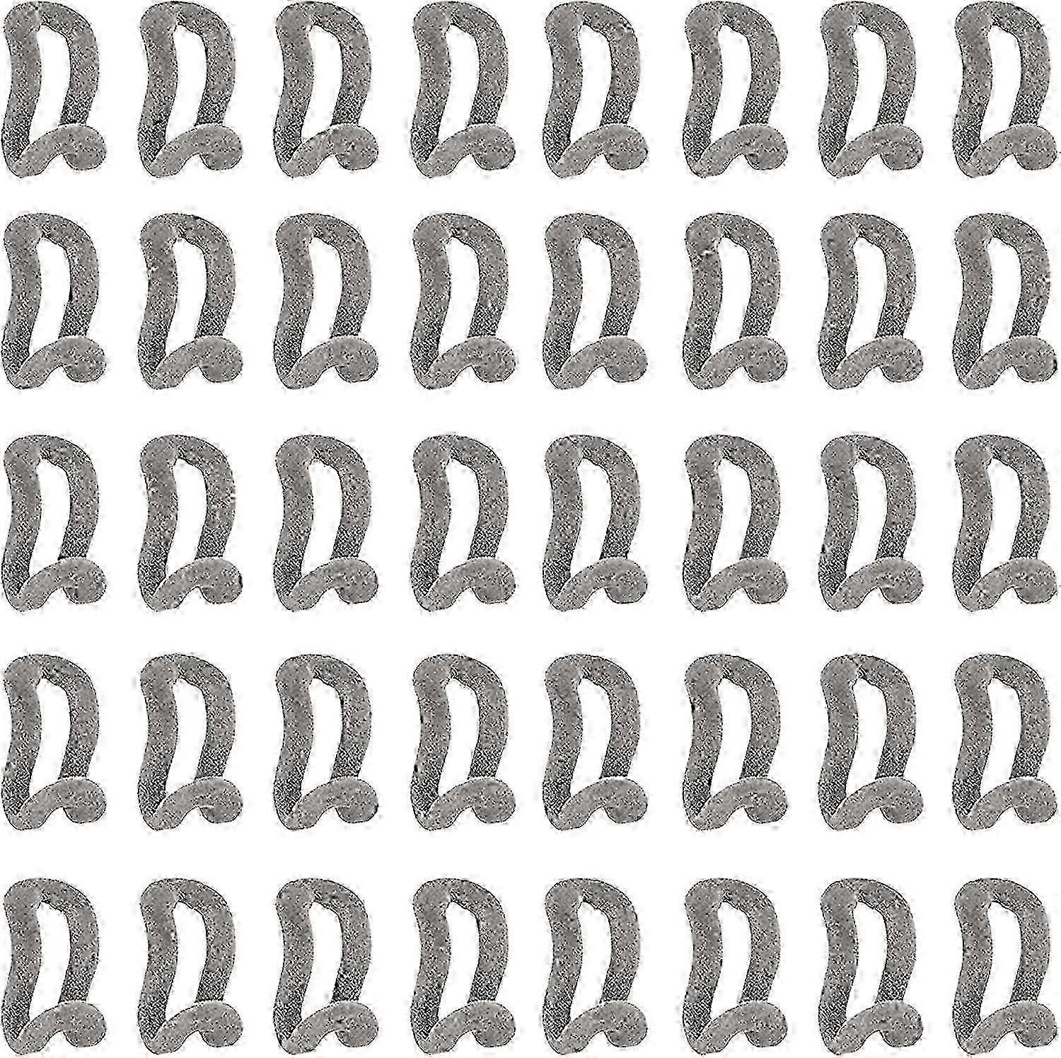 f 40 Pcs Mini Flocking Hooks, Non-Slip Flocking Connector Hooks (Grey)