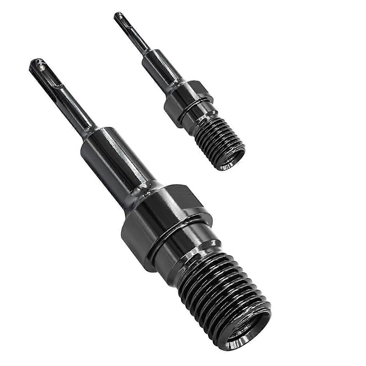 SDS Plus Core Drill Bit Adapter Set, 1 Pcs 1-1/4"-7 UNC Male to SDS Plus & 1 Pcs 5/8"-11 Male to SDS