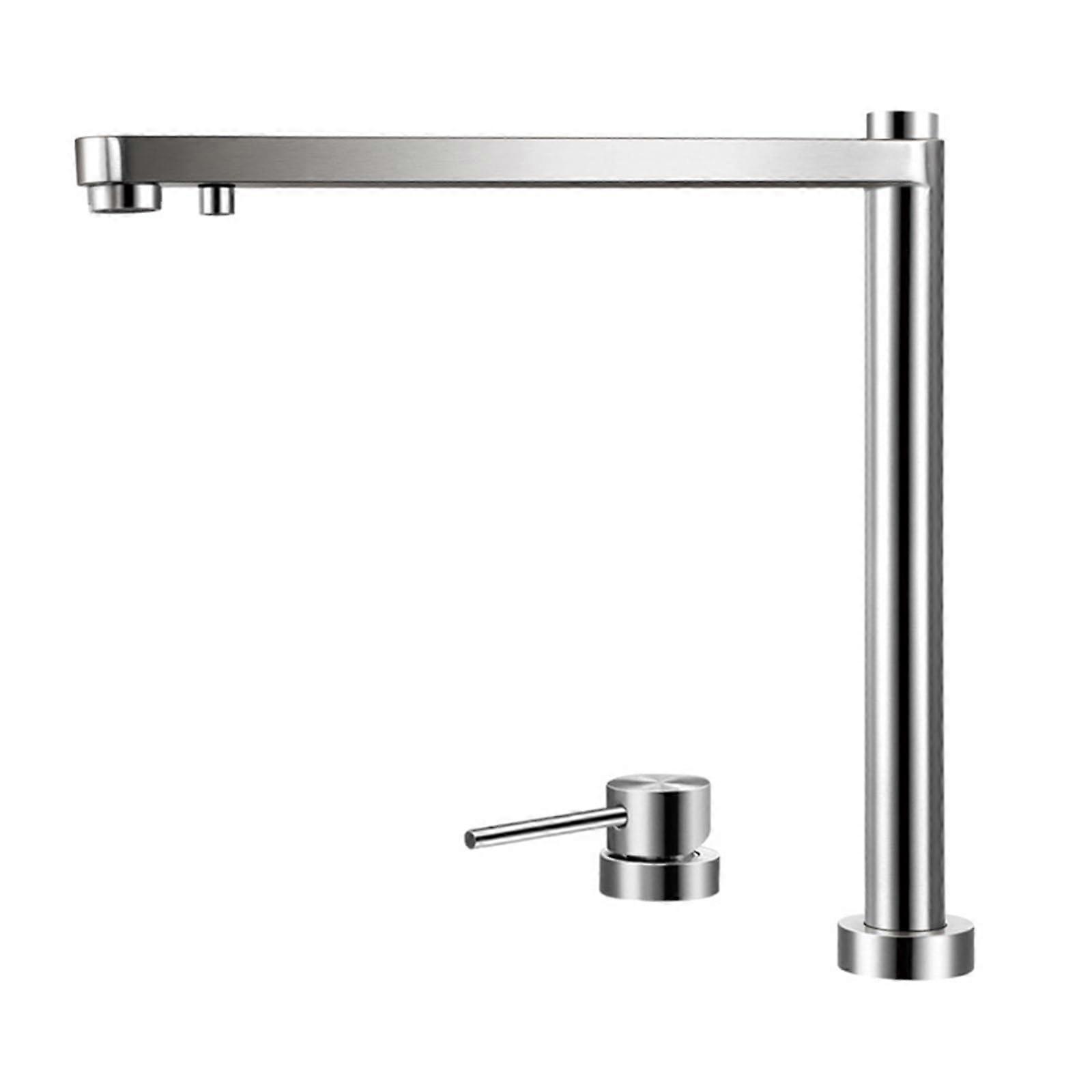 Drinking Water Kitchen Tap 3 Way Mixer with 360° Swivel Spout and Brushed Finish Filter Outlet