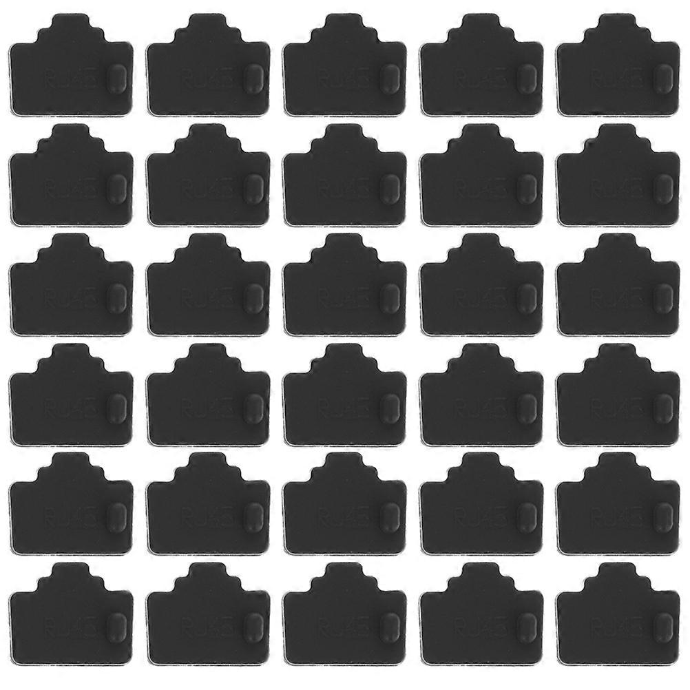 50pcs Dust Plug Rj45 Dust Cover Ethernet Port Plug Pc Ethernet Dust Plug