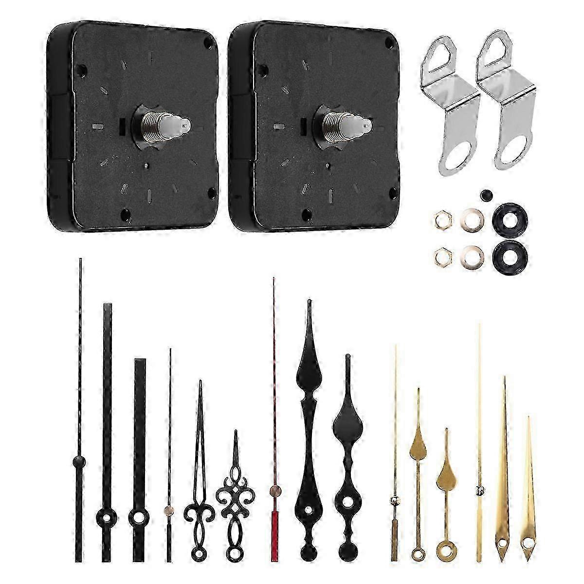 Clock Mechanism Kit Battery Powered,Quartz Clock Movement Replacement,Wall Clock Parts Motor Replacement DIY Repair Part DS