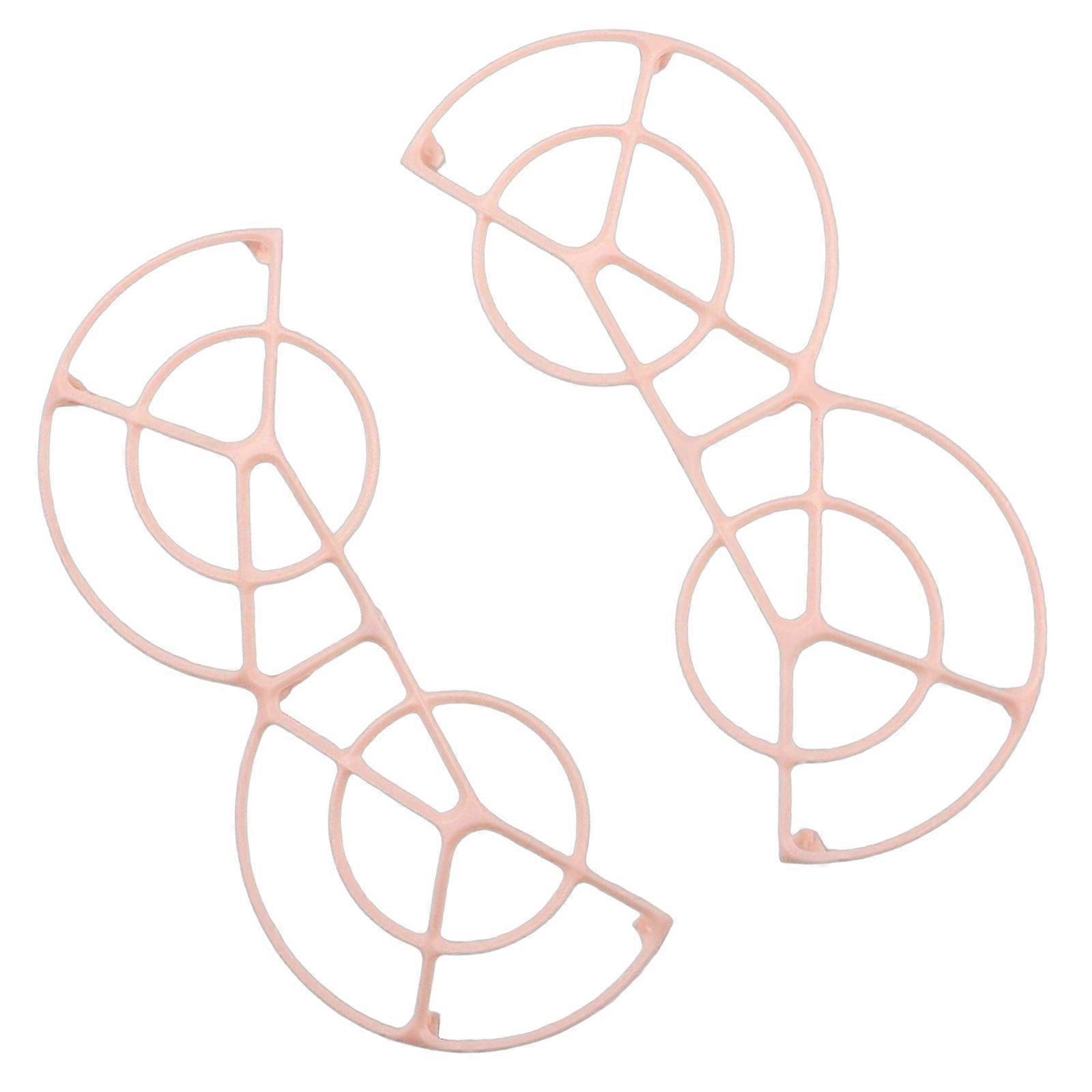 1 Set Propeller Protections Rings Safe UAV Flight Propeller Guard Easy Attachment Accessory for Quadcopter  Pink