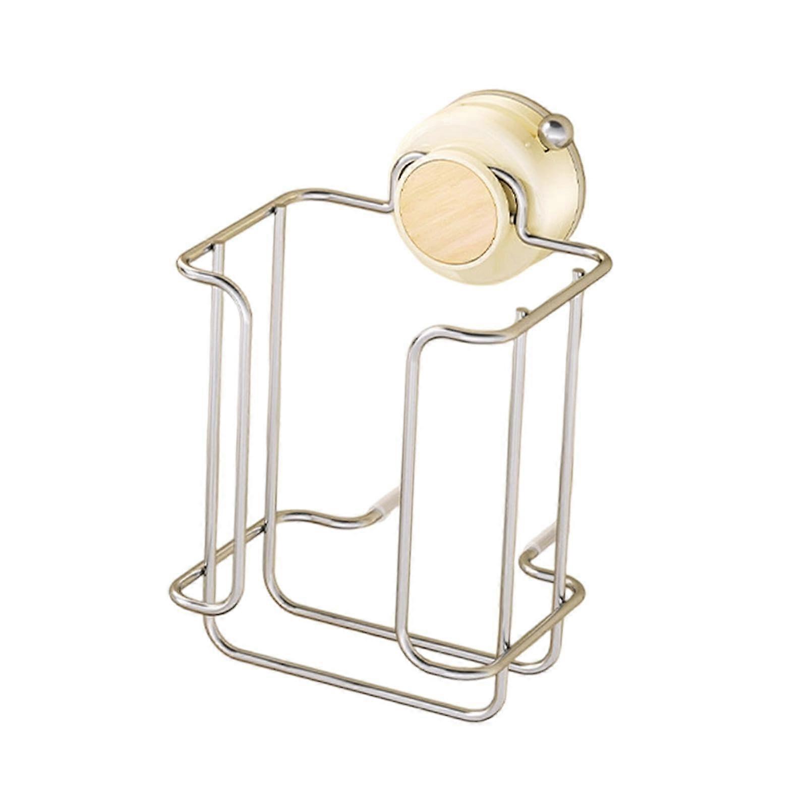 Wall Mounted Tissue Holder with Strong Vacuum Suction for Bathroom or Kitchen, Beige