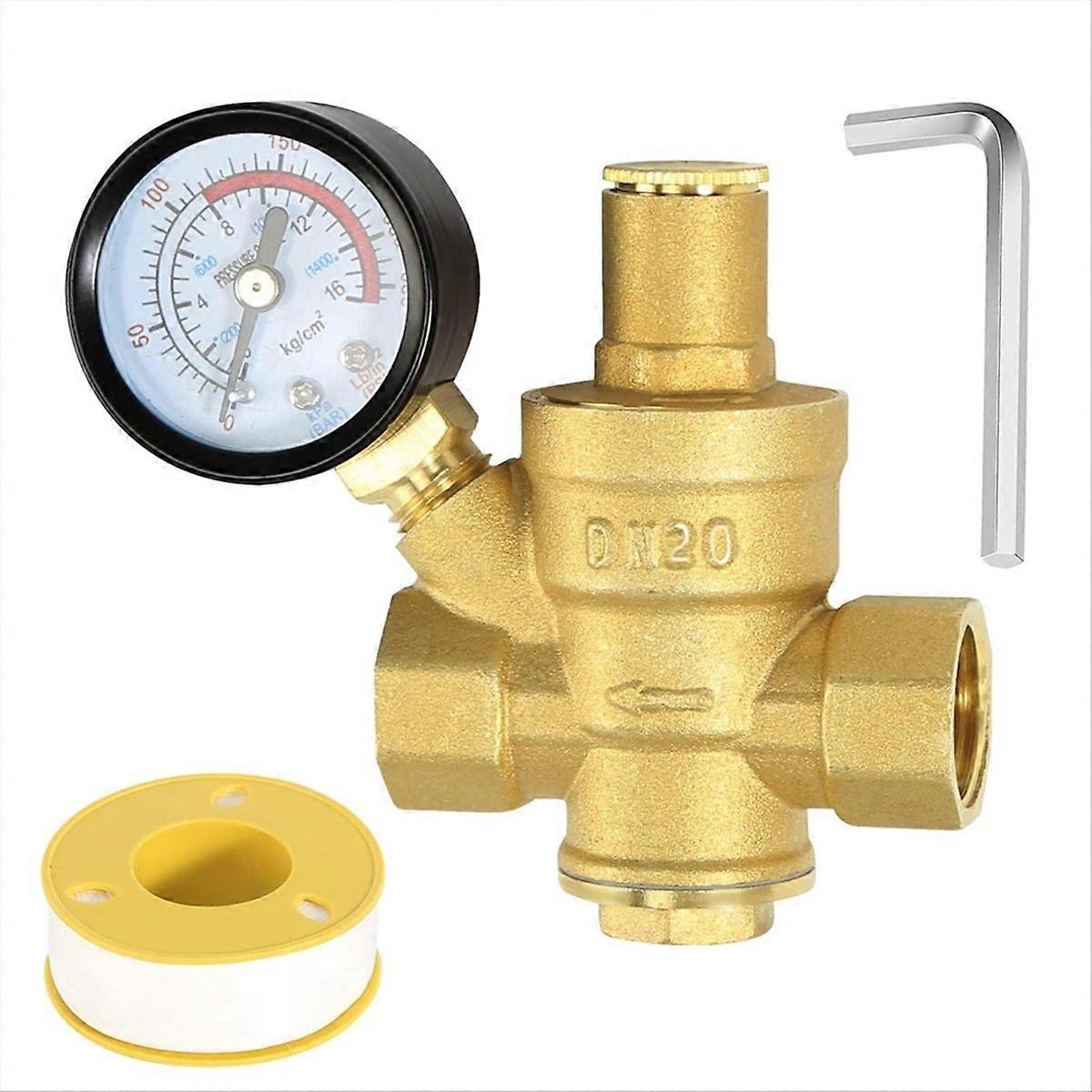 Vattentrycksregulator 3/4 tum, för vattentrycksregulator DN20
