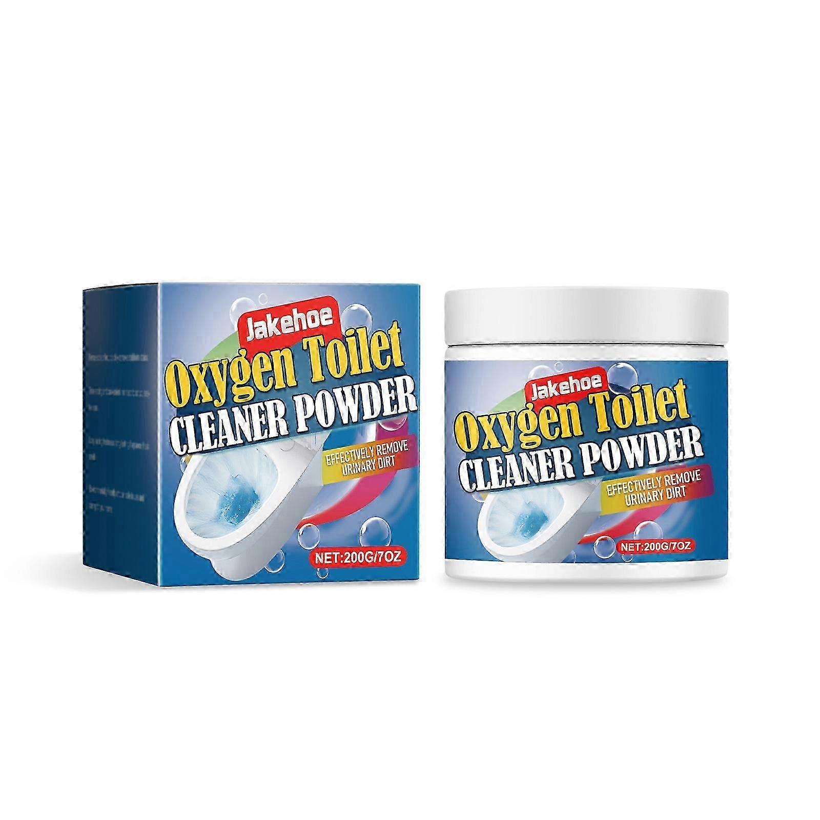 Oxygen Toilet Cleaner Powder  FastActing Foam for Deep Stain Removal  LongLasting Hygiene, 200g | Powerful Descaling  Drainage Clearing Formula f