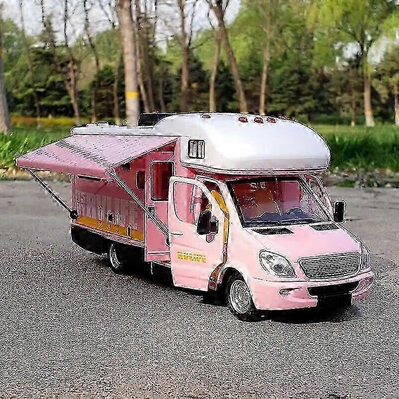 1:28 ダイキャスト ラグジュアリー RV RV 車モデル メタル キャンピングカー バン キャンピングカー サウンド アンド ライト キッズ トイ ギフト