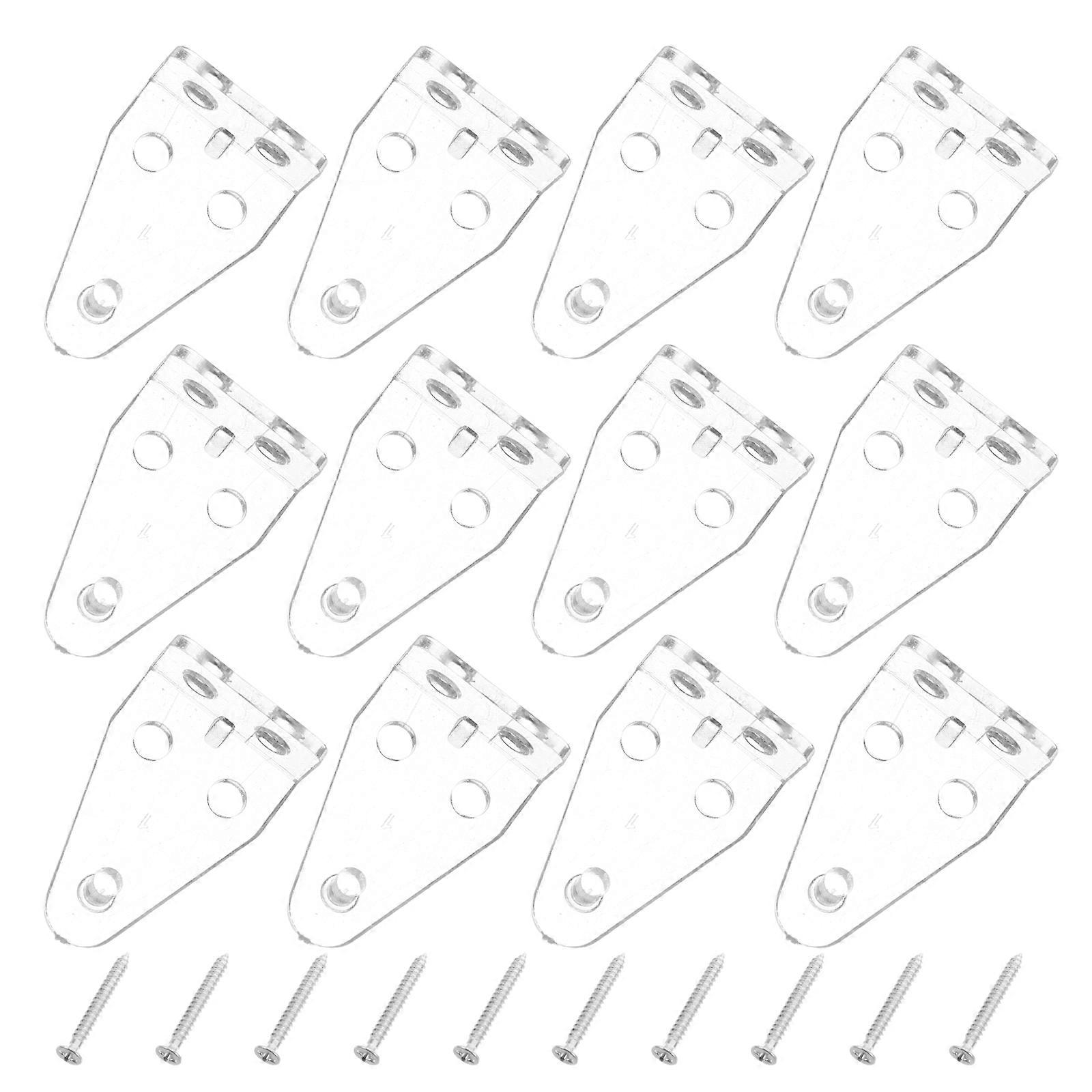 Clear Plastic Blind Hold Clips for Horizontal Shades Window Brackets 24Sets