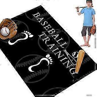 Baseball Softball Training Mat Professional Hiting Exercise Block Noise Reduction Softball Training Pad For School Black