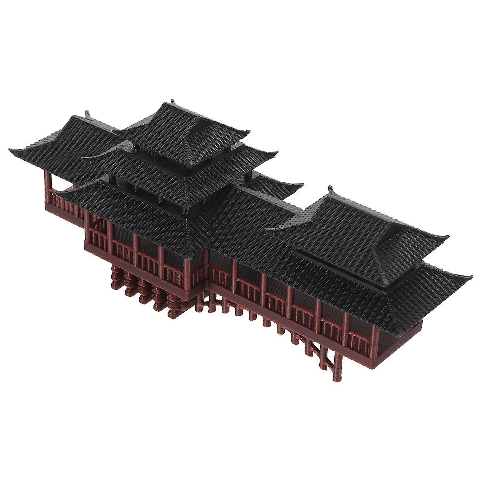 Brown Bridge Aquarium Decor for Fish Tank with Mini Architecture