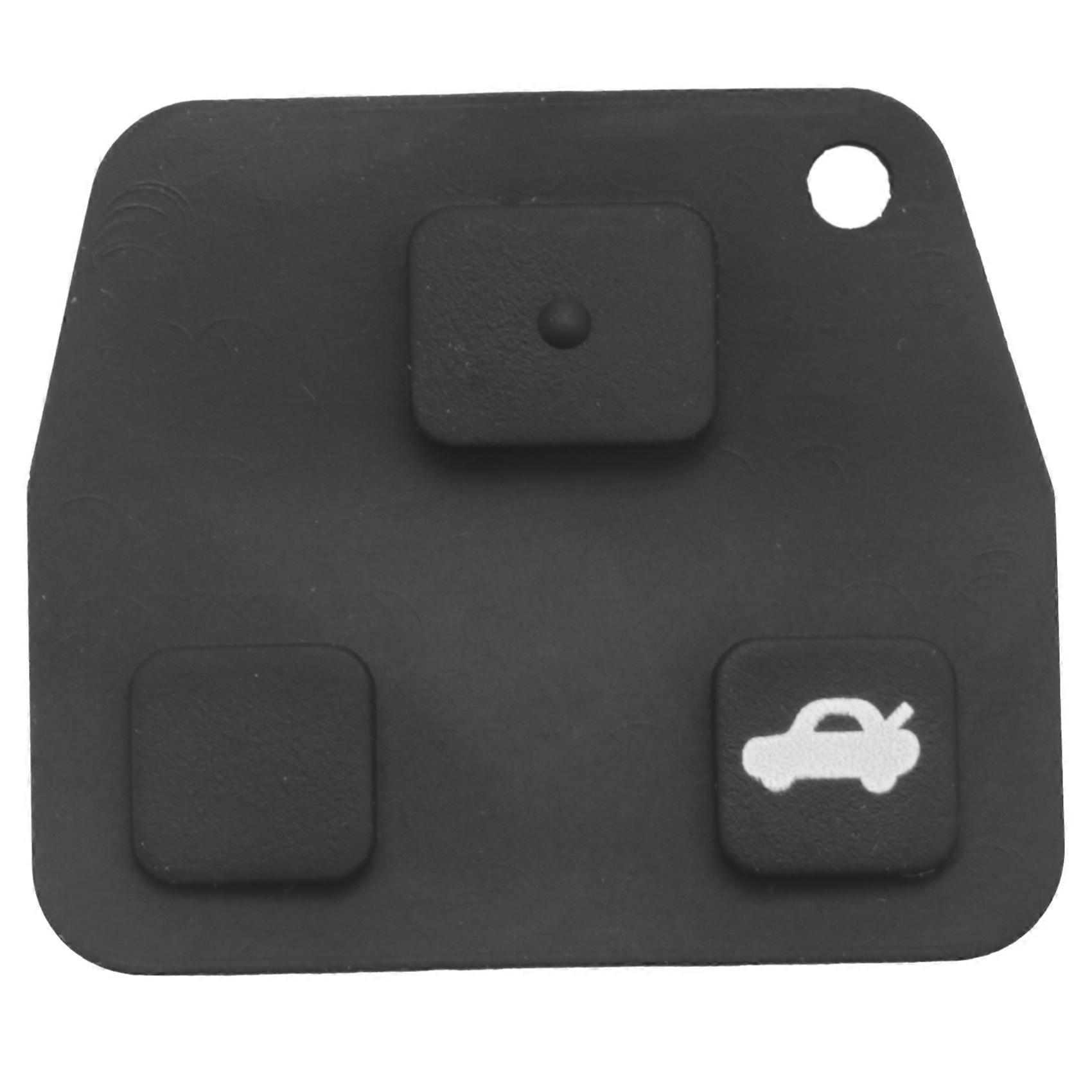 3 Buttons Remote Key Repair Kit Case Fob Button Pad Rubber for Toyota Avensis
