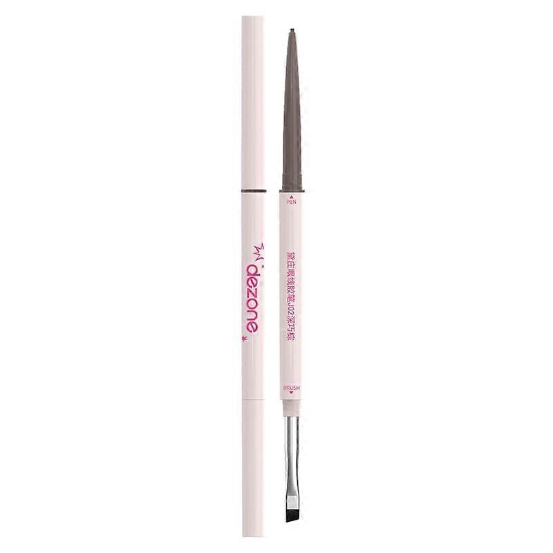 Waterproof Gel Eyeliner Pencil with Brush, Smudge Proof Long Lasting Flat Tip for Precise Lines