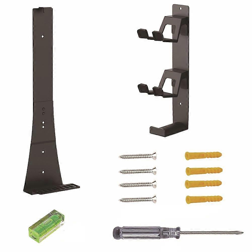 Universal Wall-Mounted Stand for PS5 / Sim/Pro Combined Controller & Headset Storage Iron Gaming Storage Rack Black