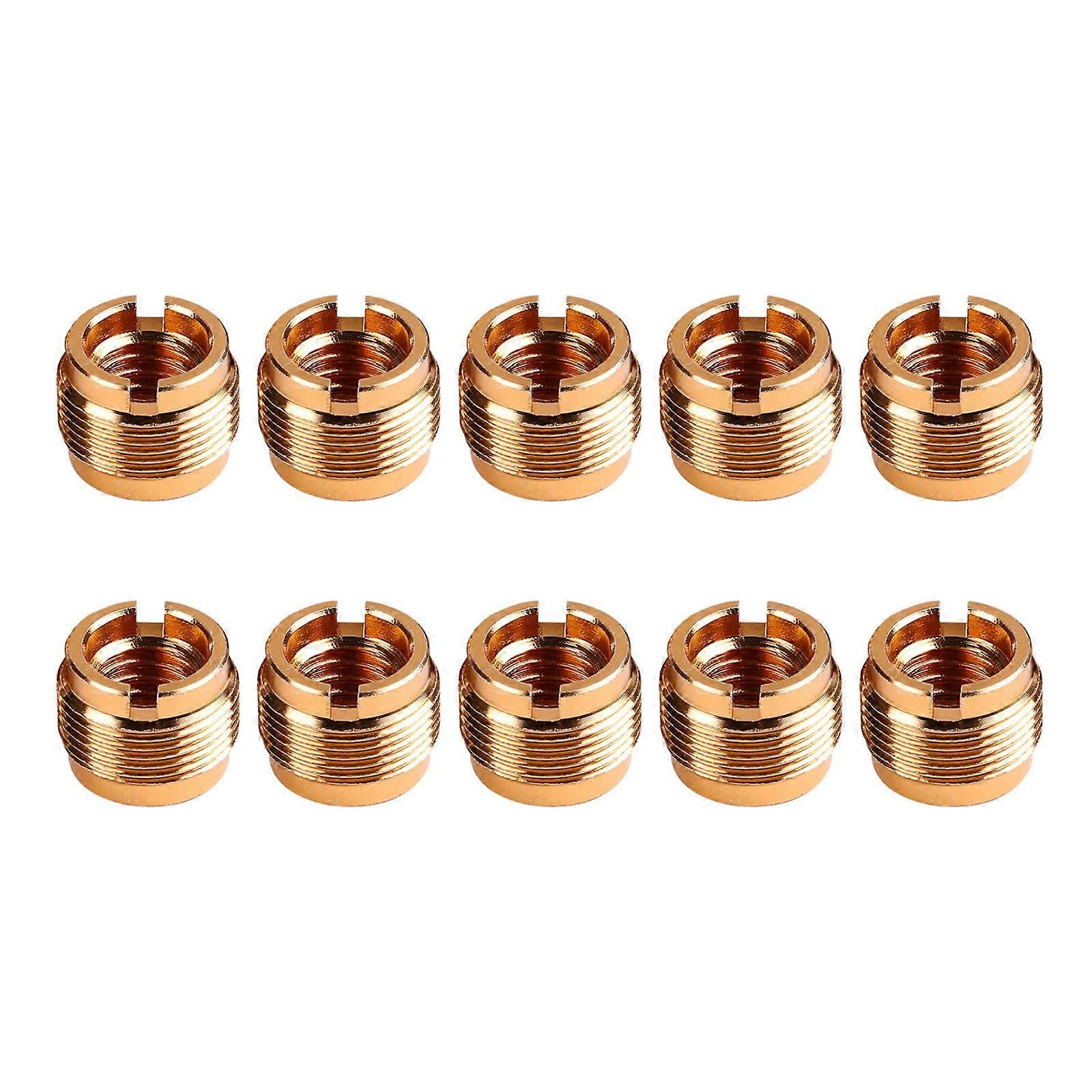 10Pcs 5/8 To 3/8 Threaded Nut Screw Adapters Microphone Clip Holder For Microphone Stand