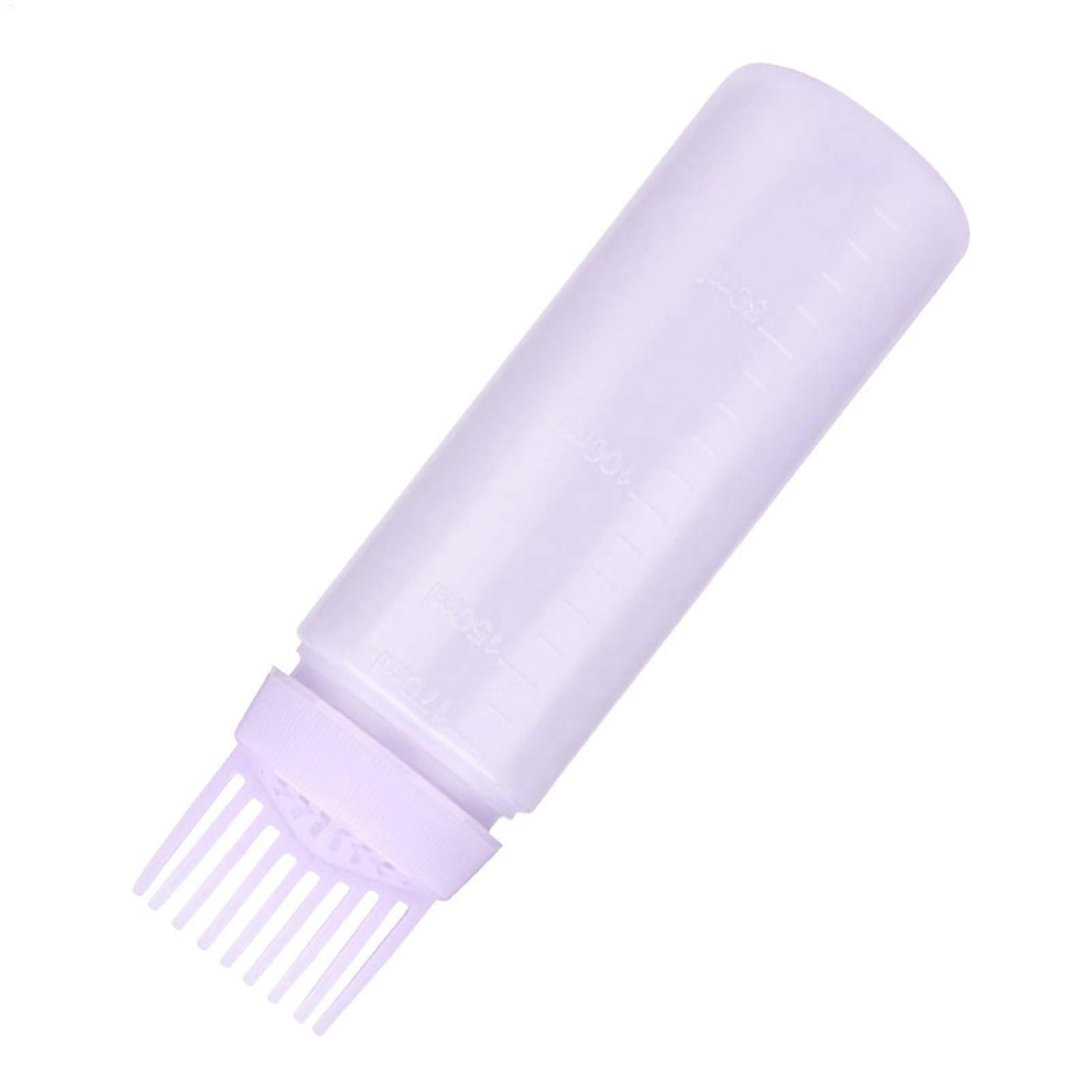 Hair Dye Applicator Bottle with Comb Tip for Precise Root Coverage and Accurate Measurement