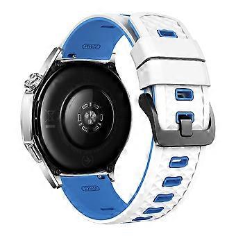 Correa de silicona texturizada de dos colores de 22 mm para Garmin Forerunner 570 47 mm/Forerunner 970/265/255 Flat He