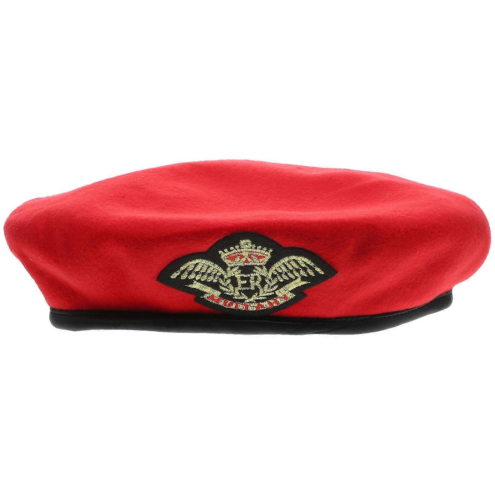 Captain Hat Boat Captain Hat for Decorating 1 Piece Red Wool-Like Fabric Accessory