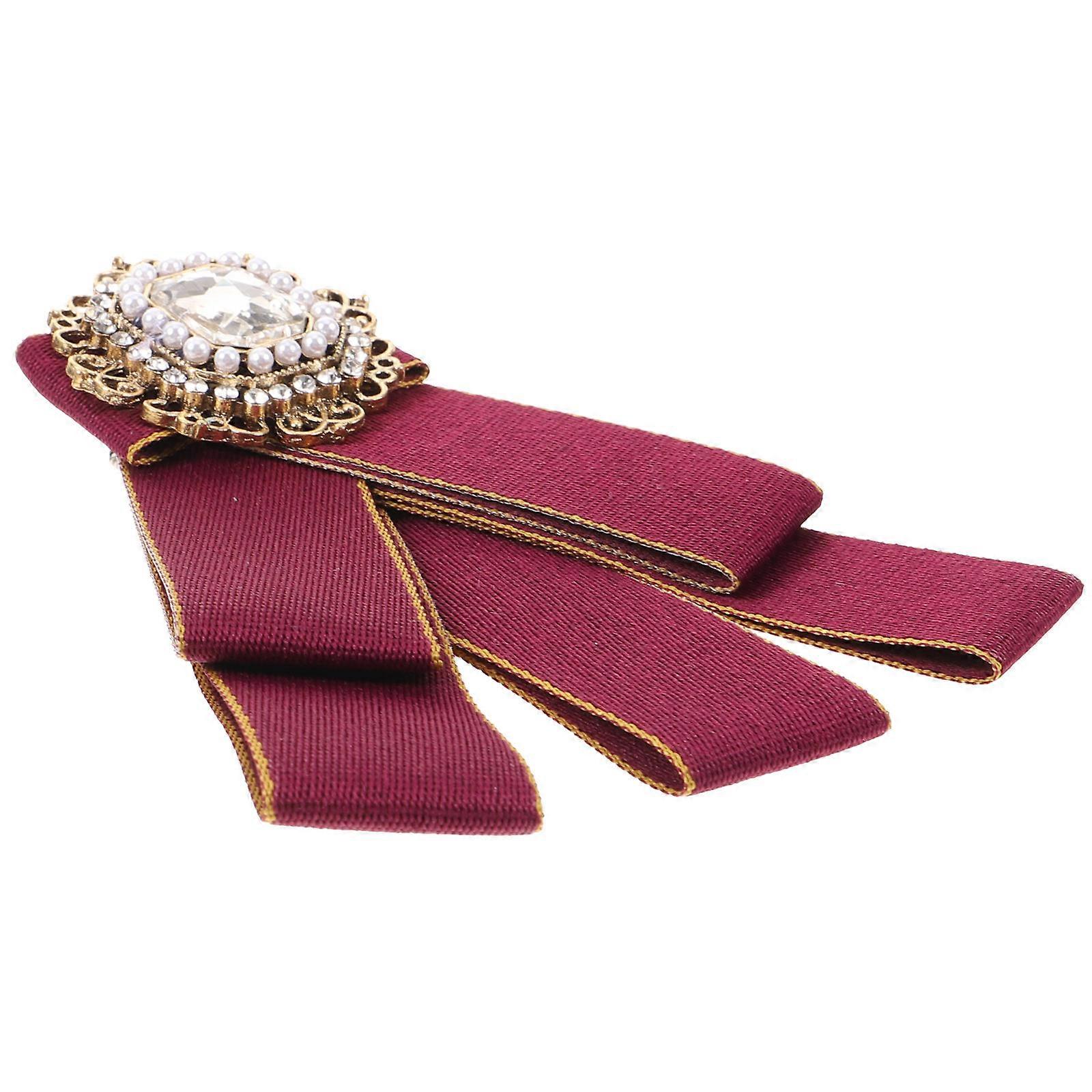 Delicate Ladies Brooch Vintage Bowknot Design Workmanship 1Pack