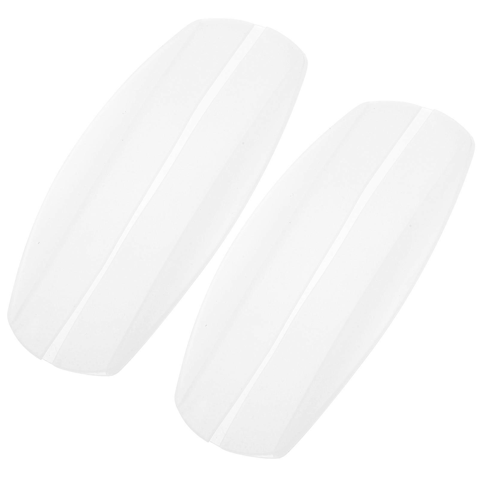 White Silicone Bra Strap Pads Shoulder Pads for Comfortable 2Pcs Use