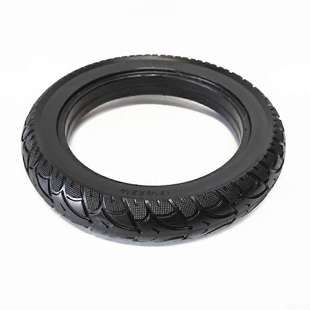 12.5x2.50 Electric Scooter Solid Tire, PunctureProof Rubber Wheel Replacement Front or Rear