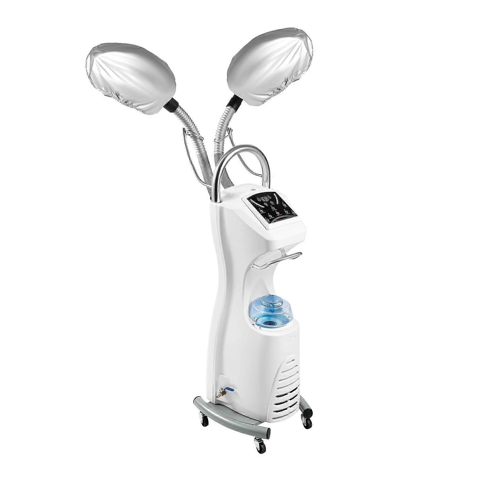 Professional Standing Hair Steamer with Adjustable Temperature, Deep Conditioning and Rolling Base