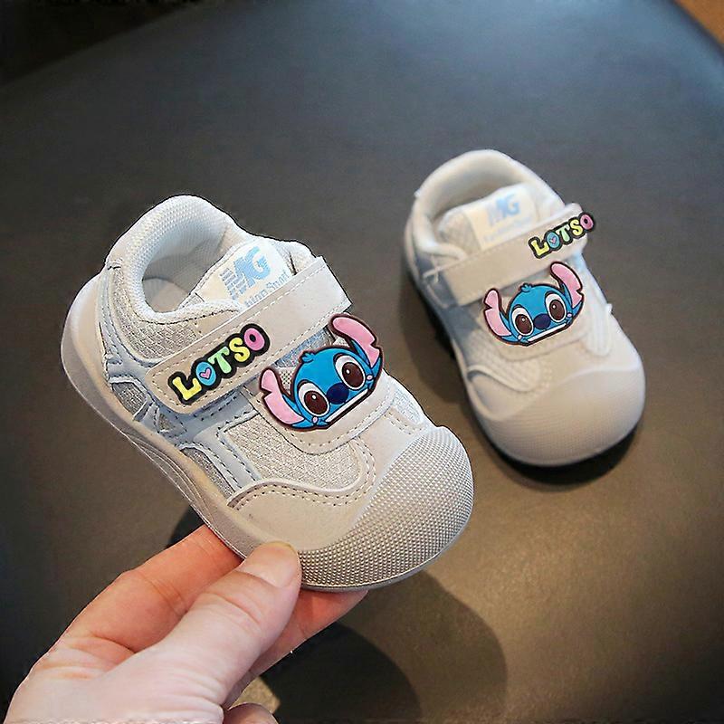 Disney Stitch casual shoes Mickey Mouse Minnie Mouse cartoon kids board shoes Spring fall soft soles boys girls toddler shoes