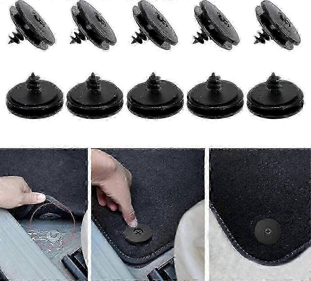 10 Pack Non-slip Car Mat Clips for Secure Floor Mat Holders