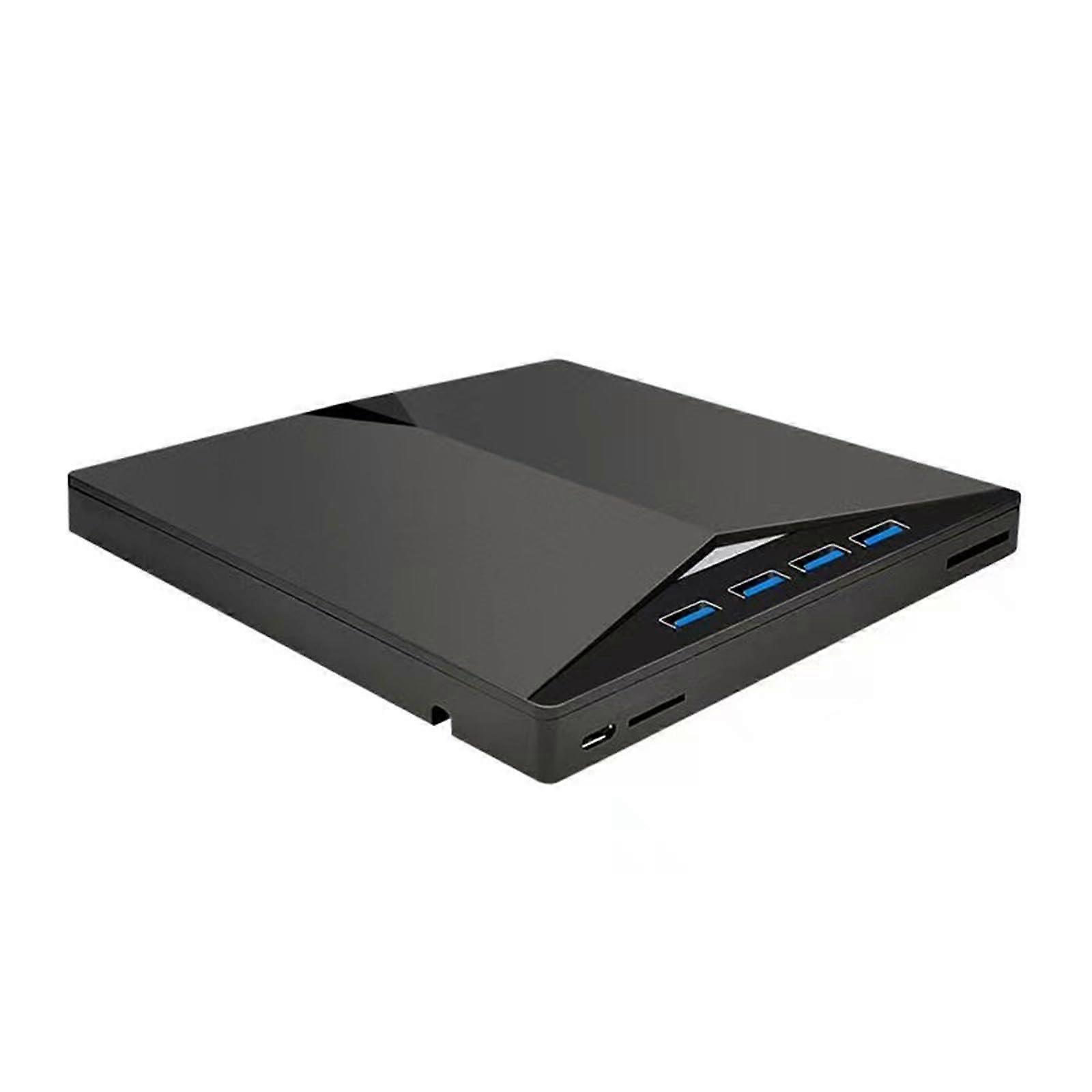 External DVD Drive USBC USB 3.0 Speed Burner with Card Reader for Laptop PC Mac