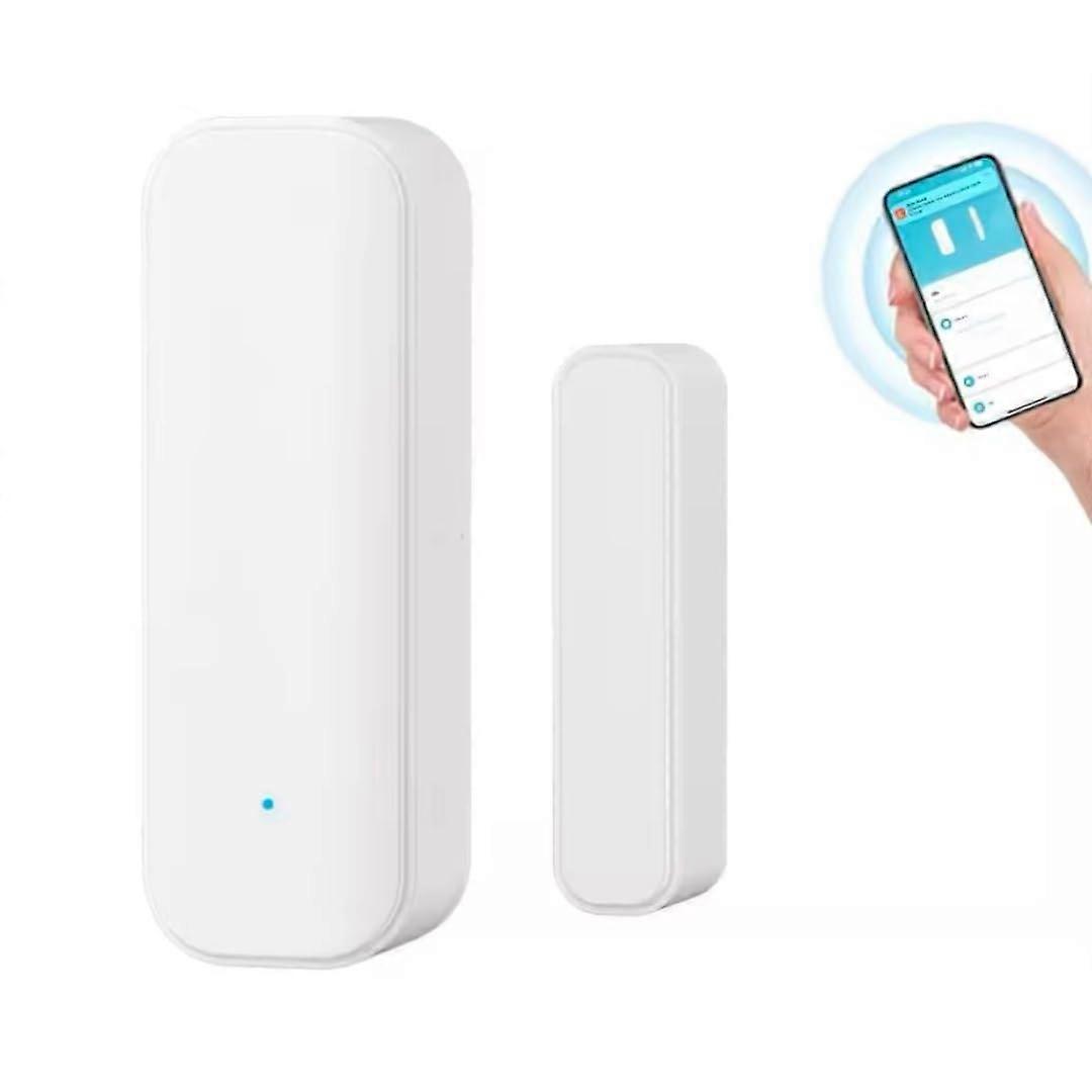 Smart Door and Window Sensor WiFi Bluetooth Dual Mode, Compatible with Alexa and Google Home, RealTime Security Alerts