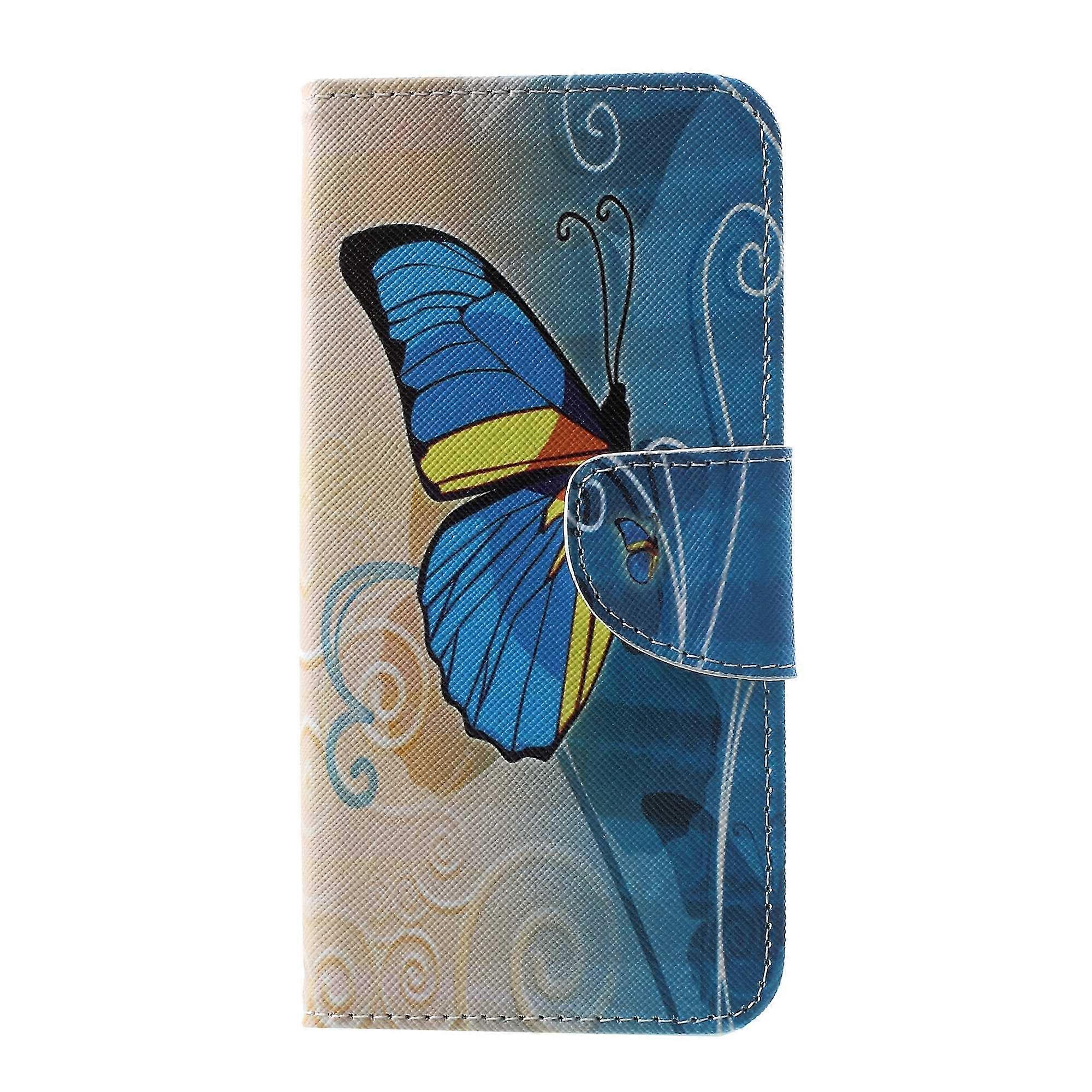 Pattern Printing Cross Texture Leather Wallet Case Shell for Samsung Galaxy S10 Plus