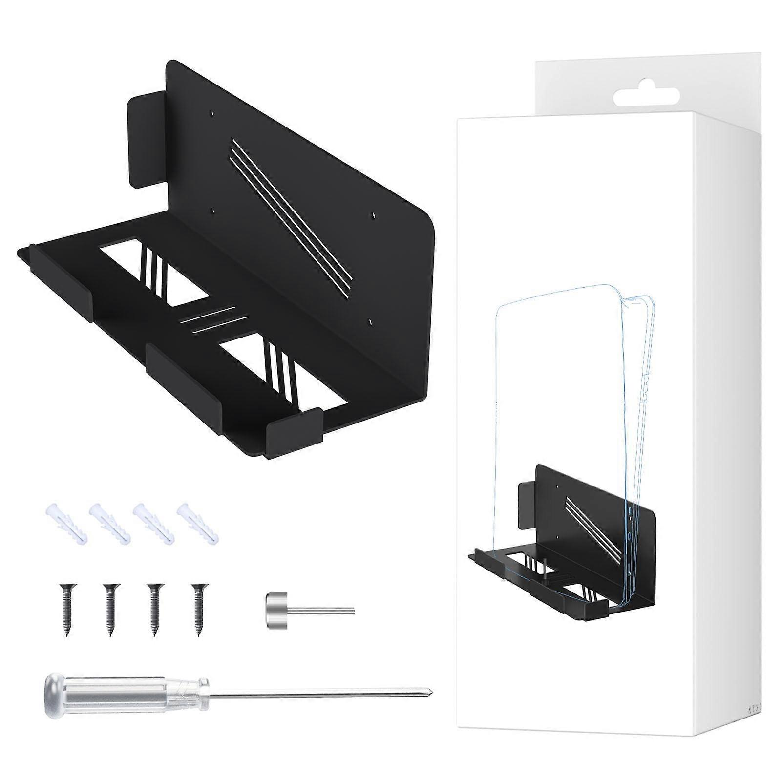 SpaceSaving Iron Console Wall Mount Bracket with Hooks for PS4 Slim Pro Original