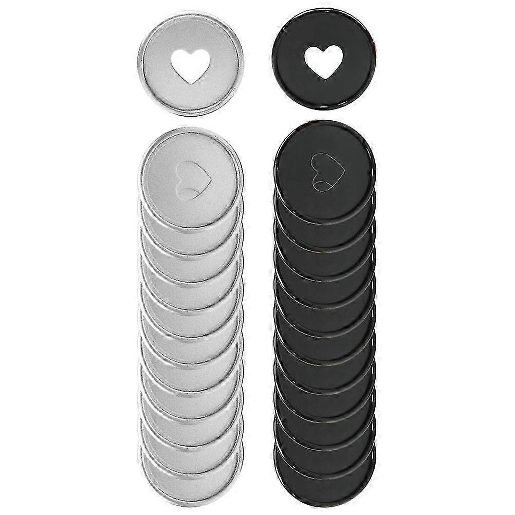 Heart Design Discbound Discs Loose-Leaf Binding Tools 24Pcs for Planners