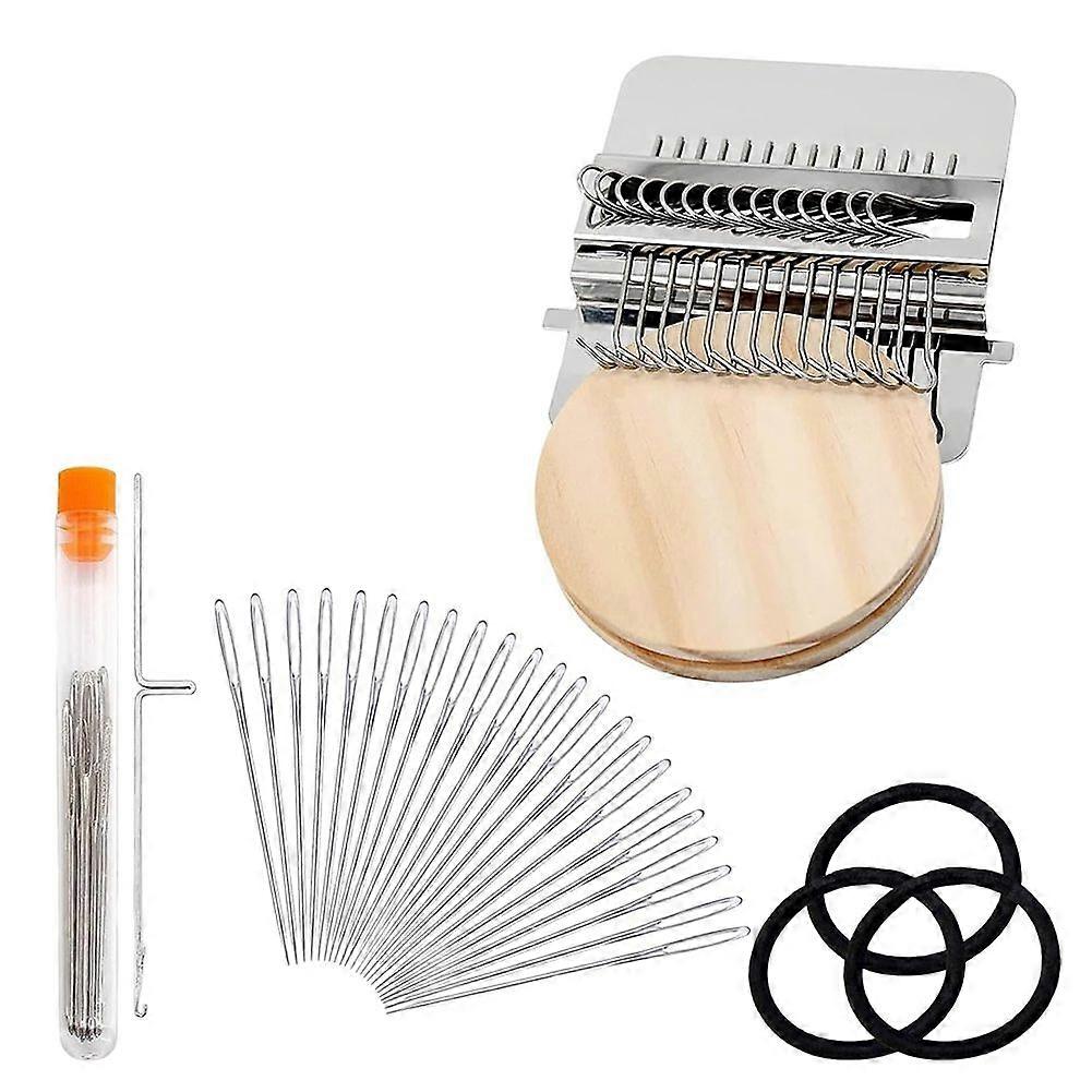 Knit Patch Kit Darning Loom, Mini Portable Knitpatch Loom for Mending Jeans, Socks & Clothes DIY Weaving Arts