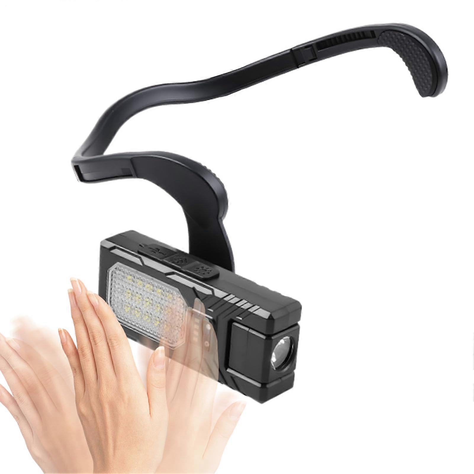 LED Headlamp with Ergonomic EarWorn Design, Triple Light Source, USB Rechargeable for Camping Hiking
