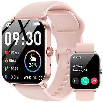 Smartwatch mit Bluetooth-Anruffunktion, 1,85-Zoll-HD-Display, Fitness-Tracker, IP68 wasserdicht, kompatibel mit Android und iOS