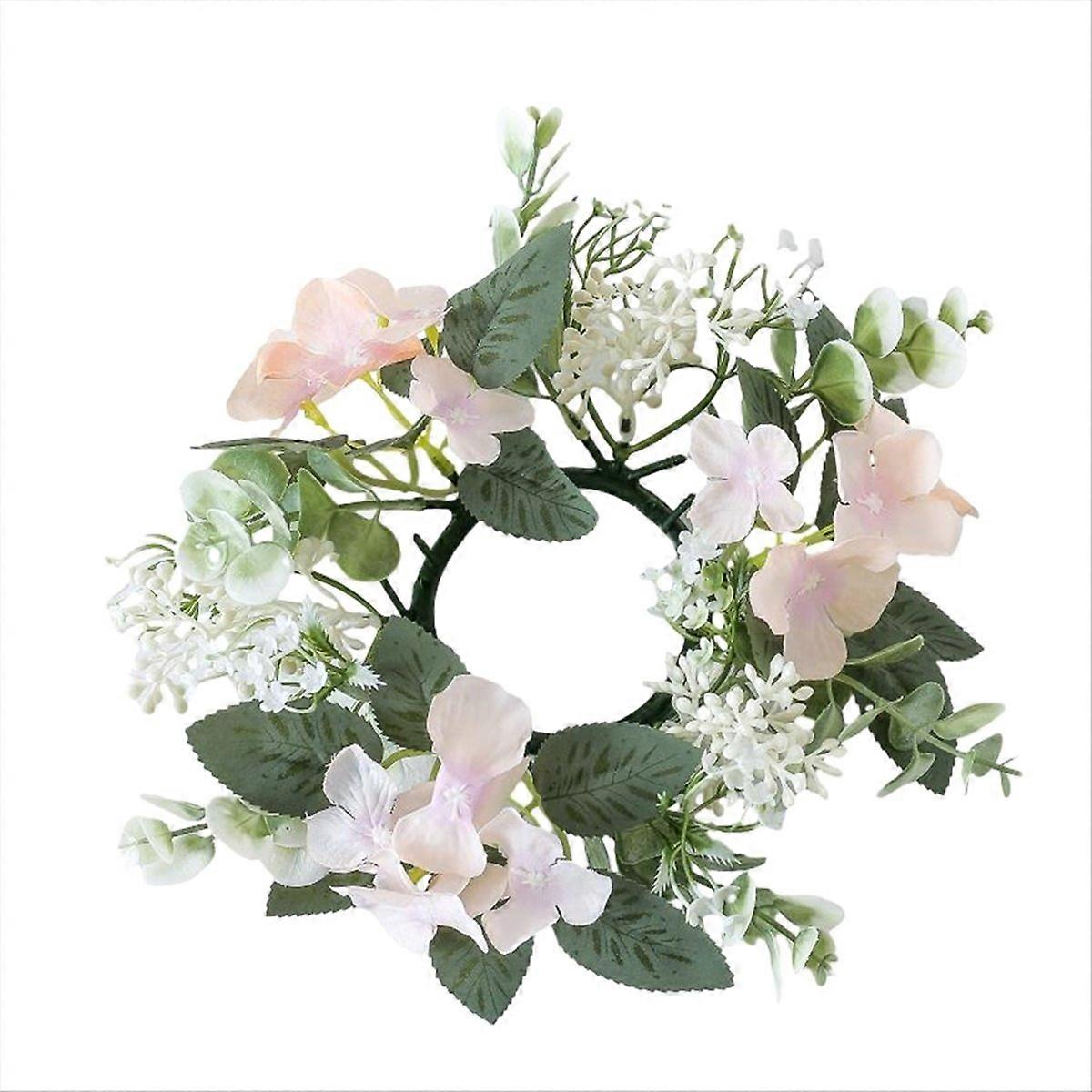 Wedding Candlestick Wreath Artificial Flower Plants Champagne