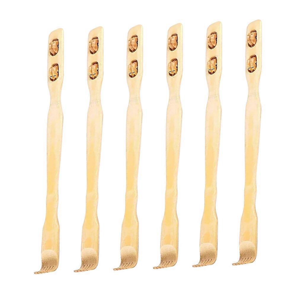 Back Massager Practical Bamboo Back Scratching Tool for Home Use 6Pcs