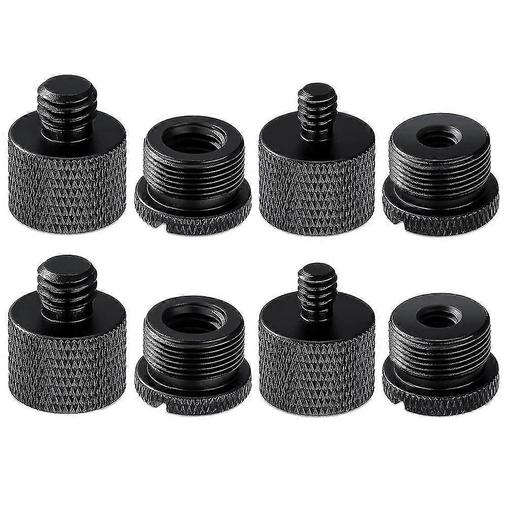 8pcs Mic Stand Thread Adapter Set 5/8 to 3/8