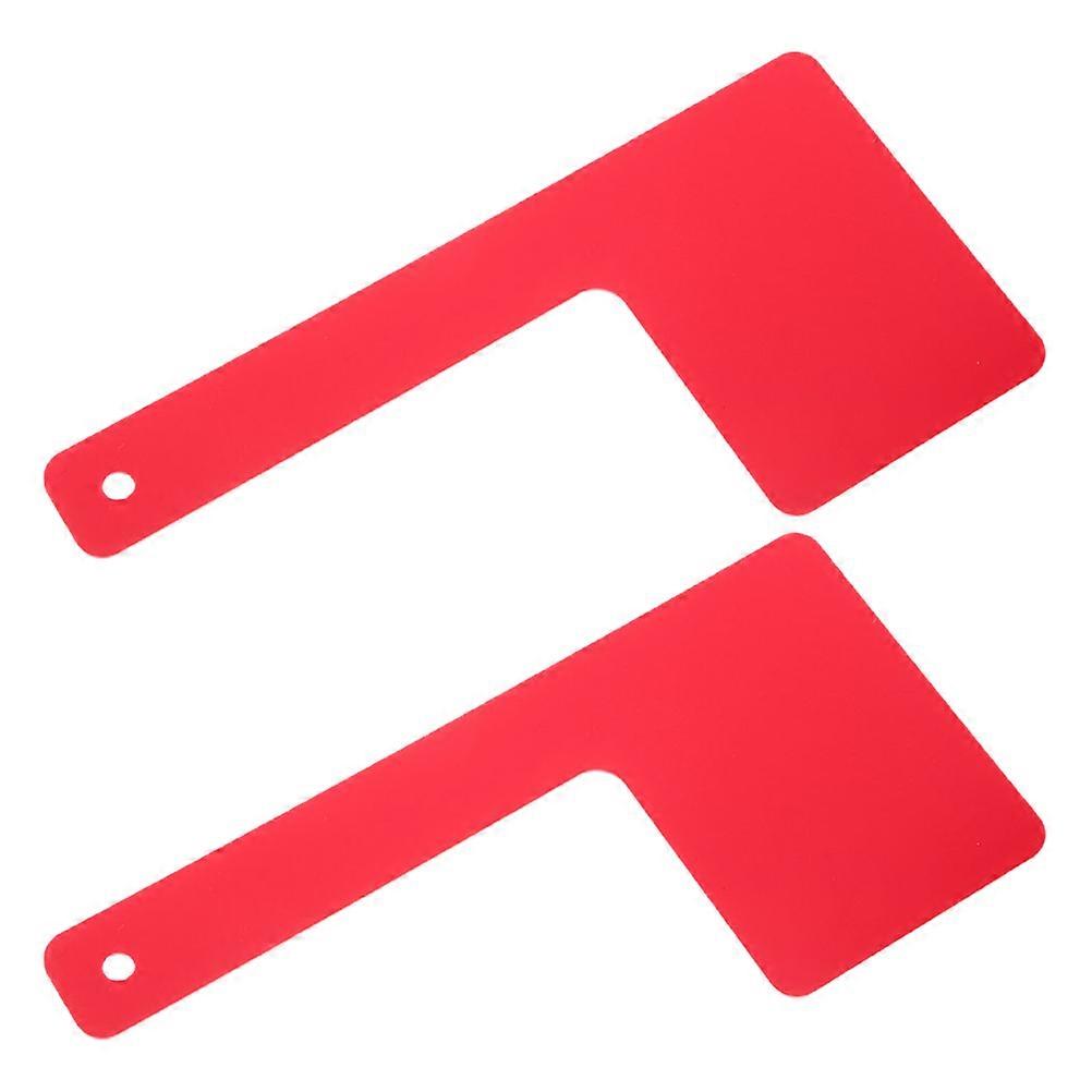 Red Acrylic Mailbox Flag for Replacement with Rotatable Design 2Pcs Pack