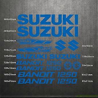 Adesivos para motocicleta Suzuki Bandit 1250 com o logotipo.